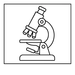 Mikroskop omalovánka – coloring page s obrázkem mikroskopu k vybarvení zdarma