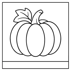 Omalovánka dýně – coloring page s obrázkem dýně k vybarvení pro děti
